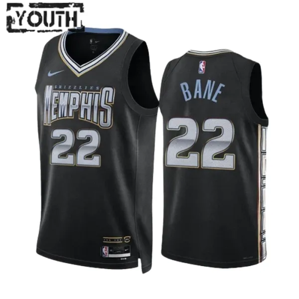 Nike Dječji Dres Memphis Grizzlies Desmond Bane 22 City Edition 2022/23 Swingman Crna