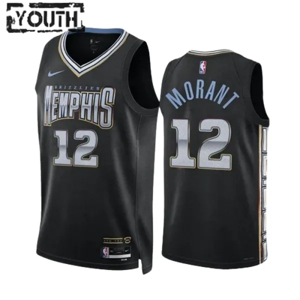 Nike Dječji Dres Memphis Grizzlies JA Morant City Edition 2022/23 Swingman Crna Nike Dječji Dres Memphis Grizzlies JA Morant City Edition 2022/23 Swingman Crna