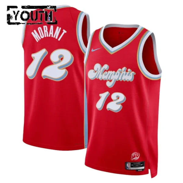 Nike Dječji Dres Memphis Grizzlies Ja Morant City Edition 2024/25 Swingman Crvena Nike Dječji Dres Memphis Grizzlies Ja Morant City Edition 2024/25 Swingman Crvena