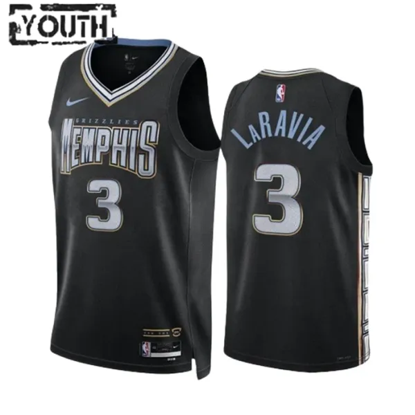 Nike Dječji Dres Memphis Grizzlies Jake Laravia 3 City Edition 2022/23 Swingman Crna Nike Dječji Dres Memphis Grizzlies Jake Laravia 3 City Edition 2022/23 Swingman Crna