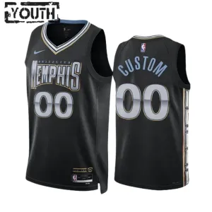 Nike Dječji Dres Memphis Grizzlies Personalizacija City Edition 2022/23 Swingman Crna