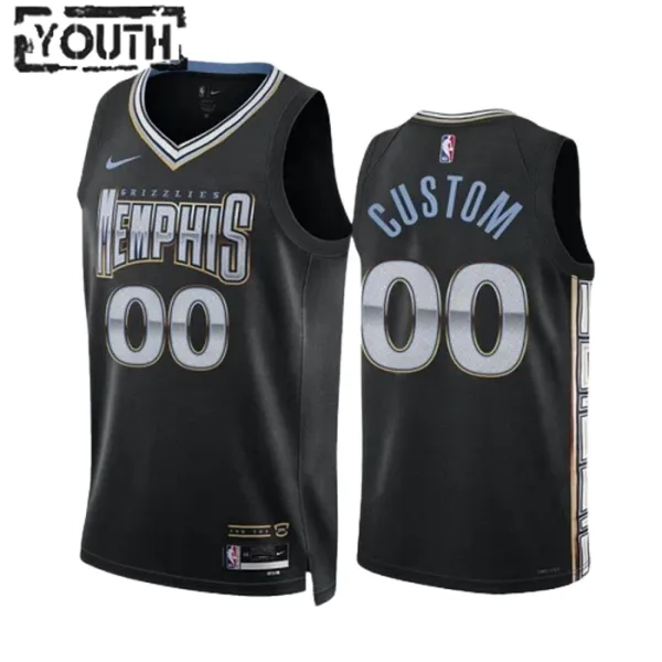 Nike Dječji Dres Memphis Grizzlies Personalizacija City Edition 2022/23 Swingman Crna Nike Dječji Dres Memphis Grizzlies Personalizacija City Edition 2022/23 Swingman Crna