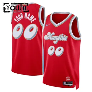 Nike Dječji Dres Memphis Grizzlies Personalizacija City Edition 2024/25 Swingman Crvena