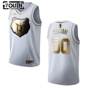 Nike Dječji Dres Memphis Grizzlies Personalizacija Golden Edition Swingman Bijela