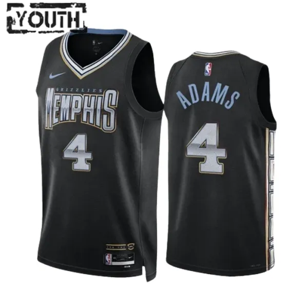Nike Dječji Dres Memphis Grizzlies Steven Adams 4 City Edition 2022/23 Swingman Crna Nike Dječji Dres Memphis Grizzlies Steven Adams 4 City Edition 2022/23 Swingman Crna