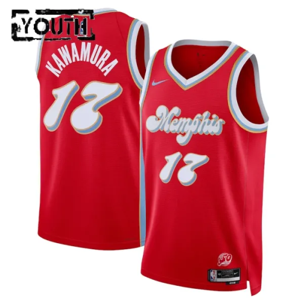 Nike Dječji Dres Memphis Grizzlies Yuki Kawamura City Edition 2024/25 Swingman Crvena Nike Dječji Dres Memphis Grizzlies Yuki Kawamura City Edition 2024/25 Swingman Crvena