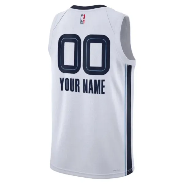 Nike Muški Dres Memphis Grizzlies Personalizacija Association Edition Swingman Bijela