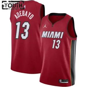Dječji Dres Miami Heat Jordan Bam Adebayo 13 Icon Edition Swingman Crvena