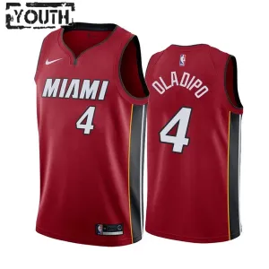 Dječji Dres Miami Heat Jordan Victor Oladipo 4 Icon Edition Swingman Crvena