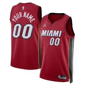 Muški Dres Miami Heat Jordan Personalizacija Statement Edition Swingman Crvena