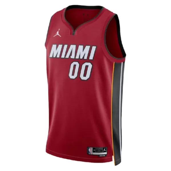 Muški Dres Miami Heat Jordan Personalizacija Statement Edition Swingman Crvena