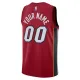 Muški Dres Miami Heat Jordan Personalizacija Statement Edition Swingman Crvena