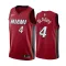 Muški Dres Miami Heat Jordan Victor Oladipo 4 Icon Edition Swingman Crvena