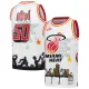 Muški Dres Miami Heat Mitchell Ness x Tats Cru Edition Hardwood Classics 2023/24 Swingman Bijela Muški Dres Miami Heat Mitchell Ness x Tats Cru Edition Hardwood Classics 2023/24 Swingman Bijela
