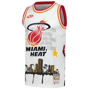Muški Dres Miami Heat Mitchell Ness x Tats Cru Edition Hardwood Classics 2023/24 Swingman Bijela