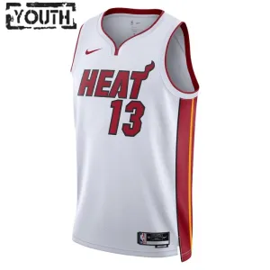 Nike Dječji Dres Miami Heat Bam Adebayo 13 Association Edition Swingman Bijela