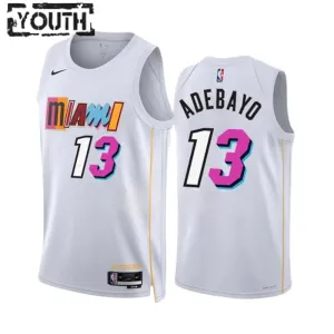 Nike Dječji Dres Miami Heat Bam Adebayo 13 City Edition 2022/23 Swingman Bijela
