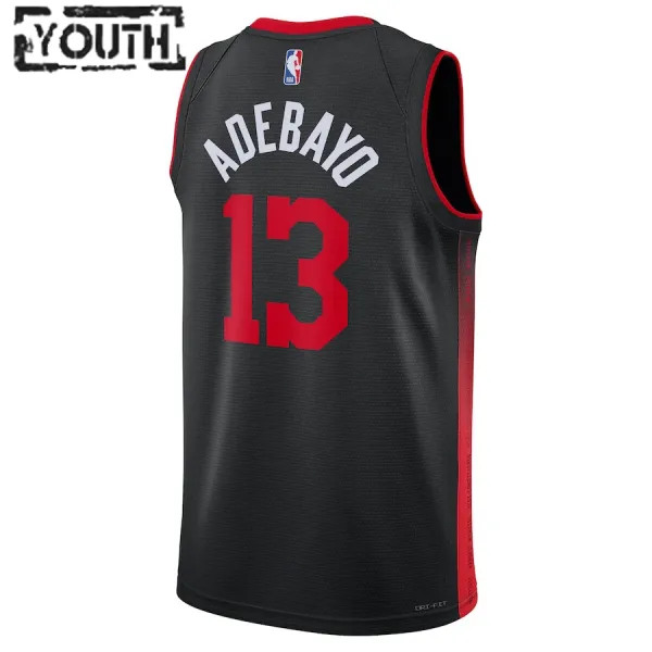 Nike Dječji Dres Miami Heat Bam Adebayo City Edition 2023/24 Swingman Crna