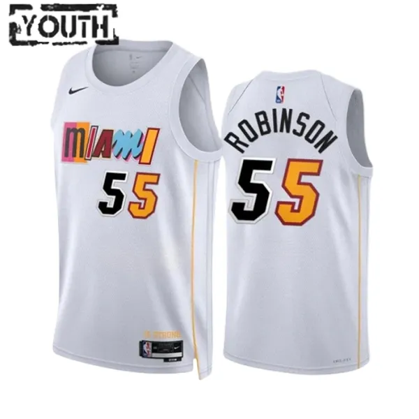 Nike Dječji Dres Miami Heat Duncan Robinson 55 City Edition 2022/23 Swingman Bijela Nike Dječji Dres Miami Heat Duncan Robinson 55 City Edition 2022/23 Swingman Bijela