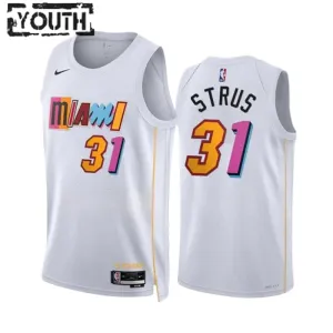 Nike Dječji Dres Miami Heat Max Strus 31 City Edition 2022/23 Swingman Bijela