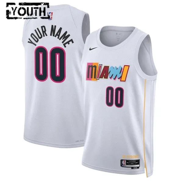 Nike Dječji Dres Miami Heat Personalizacija City Edition 2022/23 Swingman Bijela Nike Dječji Dres Miami Heat Personalizacija City Edition 2022/23 Swingman Bijela