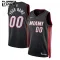 Nike Dječji Dres Miami Heat Personalizacija Icon Edition Swingman Crna