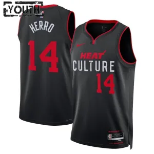 Nike Dječji Dres Miami Heat Tyler Herro 14 City Edition 2023/24 Swingman Crna