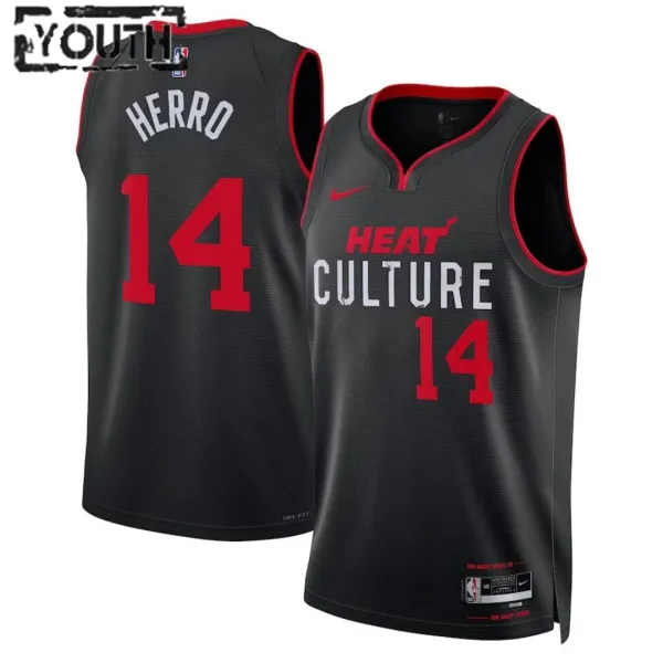 Nike Dječji Dres Miami Heat Tyler Herro 14 City Edition 2023/24 Swingman Crna Nike Dječji Dres Miami Heat Tyler Herro 14 City Edition 2023/24 Swingman Crna