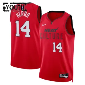 Nike Dječji Dres Miami Heat Tyler Herro City Edition 2024/25 Swingman Crvena