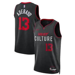 Nike Muški Dres Miami Heat Bam Adebayo City Edition 2023/24 Swingman Crna