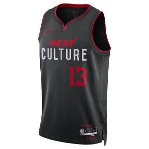 Nike Muški Dres Miami Heat Bam Adebayo City Edition 2023/24 Swingman Crna