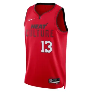 Nike Muški Dres Miami Heat Bam Adebayo City Edition 2024/25 Swingman Crvena