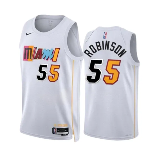 Nike Muški Dres Miami Heat Duncan Robinson 55 City Edition 2022/23 Swingman Bijela Nike Muški Dres Miami Heat Duncan Robinson 55 City Edition 2022/23 Swingman Bijela