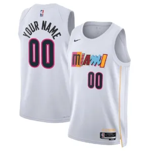 Nike Muški Dres Miami Heat Personalizacija City Edition 2022/23 Swingman Bijela