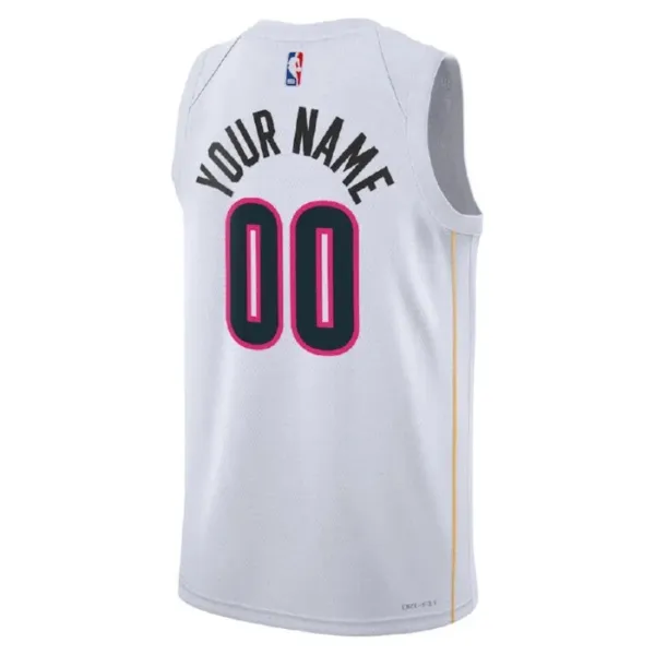 Nike Muški Dres Miami Heat Personalizacija City Edition 2022/23 Swingman Bijela
