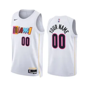 Nike Muški Dres Miami Heat Personalizacija City Edition 2022/23 Swingman Bijela