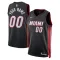 Nike Muški Dres Miami Heat Personalizacija Icon Edition Swingman Crna