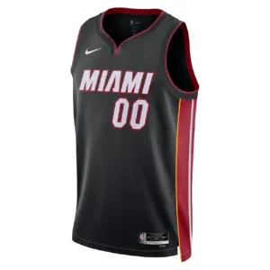 Nike Muški Dres Miami Heat Personalizacija Icon Edition Swingman Crna