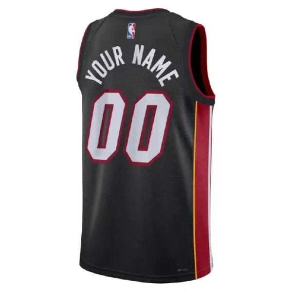 Nike Muški Dres Miami Heat Personalizacija Icon Edition Swingman Crna