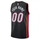 Nike Muški Dres Miami Heat Personalizacija Icon Edition Swingman Crna