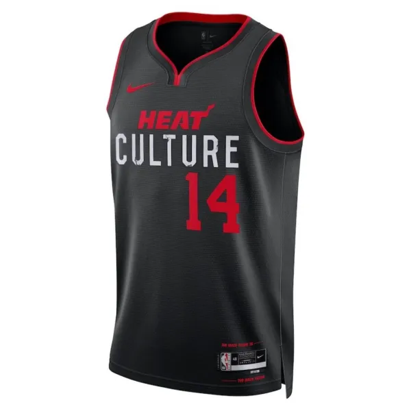 Nike Muški Dres Miami Heat Tyler Herro 14 City Edition 2023/24 Swingman Crna