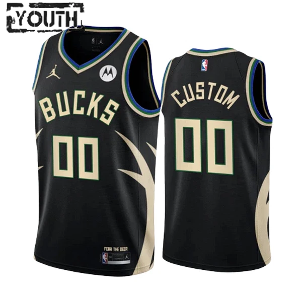 Dječji Dres Milwaukee Bucks Jordan Personalizacija Statement Edition Swingman Crna Dječji Dres Milwaukee Bucks Jordan Personalizacija Statement Edition Swingman Crna