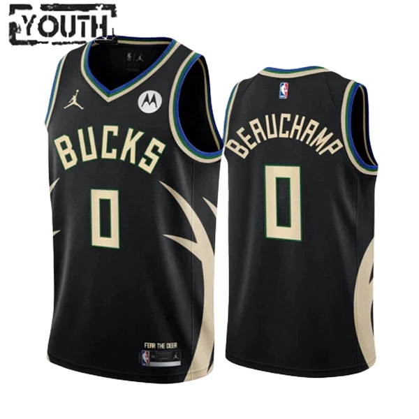 Dječji Dres Milwaukee Bucks Marjon Beauchamp 0 Jordan Statement Edition Swingman Crna Dječji Dres Milwaukee Bucks Marjon Beauchamp 0 Jordan Statement Edition Swingman Crna