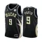 Muški Dres Milwaukee Bucks Bobby Portis JR 9 Jordan Statement Edition Swingman Crna