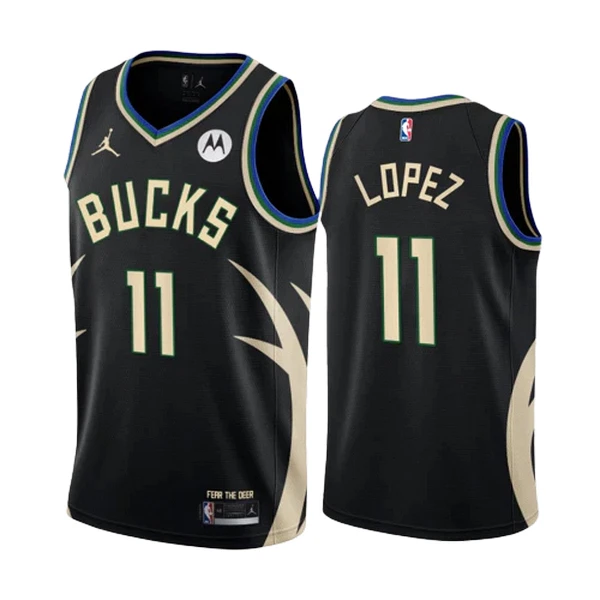 Muški Dres Milwaukee Bucks Brook Lopez 11 Jordan Statement Edition Swingman Crna Muški Dres Milwaukee Bucks Brook Lopez 11 Jordan Statement Edition Swingman Crna