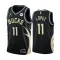 Muški Dres Milwaukee Bucks Brook Lopez 11 Jordan Statement Edition Swingman Crna