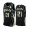 Muški Dres Milwaukee Bucks Jrue Holiday 21 Jordan Statement Edition Swingman Crna