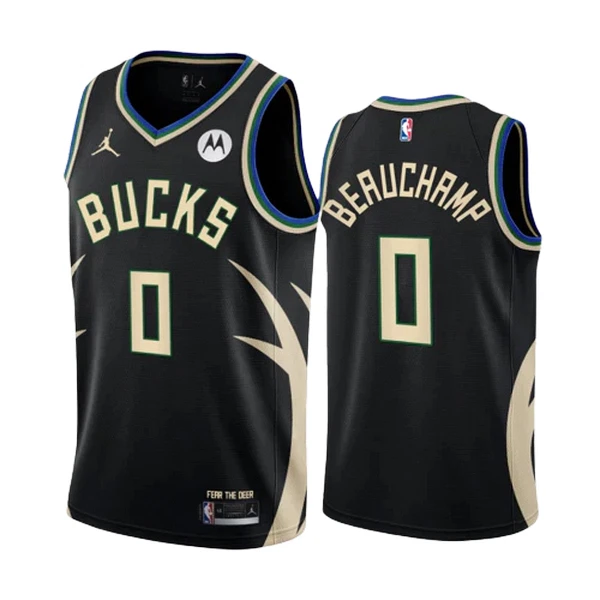 Muški Dres Milwaukee Bucks Marjon Beauchamp 0 Jordan Statement Edition Swingman Crna Muški Dres Milwaukee Bucks Marjon Beauchamp 0 Jordan Statement Edition Swingman Crna