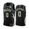 Muški Dres Milwaukee Bucks Marjon Beauchamp 0 Jordan Statement Edition Swingman Crna