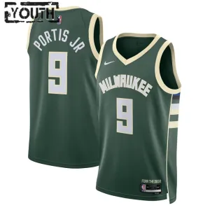 Nike Dječji Dres Milwaukee Bucks Bobby Portis JR 9 Icon Edition Swingman Zelena